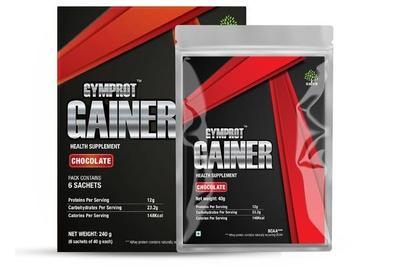 Gymprot Gainer Chocolate Powder 6 sachet 40gm - Weight Gain