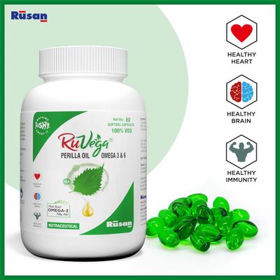 Ruvega Perilla Oil Omega 3 & 6 Capsule 60's - Omega Fish Oil Fatty Acids