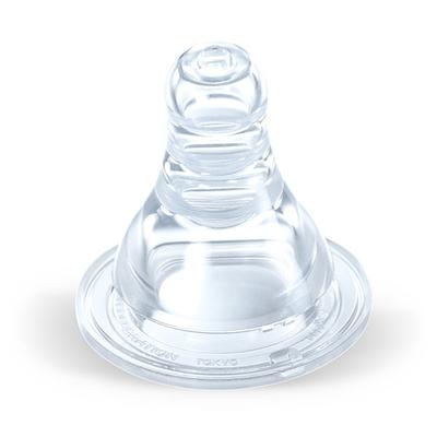 Pigeon Flexible Slim Neck Round Hole 0+ Months Peristaltic Nipple (S) 2's - Feeding & Nursing