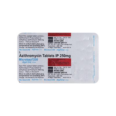 Microbact 250mg Tablet 6'S - Bacterial Infections-Mac