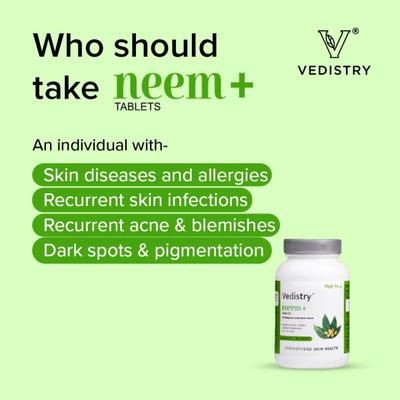 Vedistry Neem+ Tablet 60's - Pure Herbs