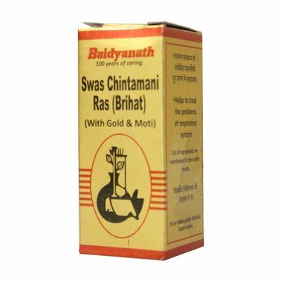 Baidyanath Swas Chintamani Ras (Brihat) Tablet 5's - Speciality Medicines