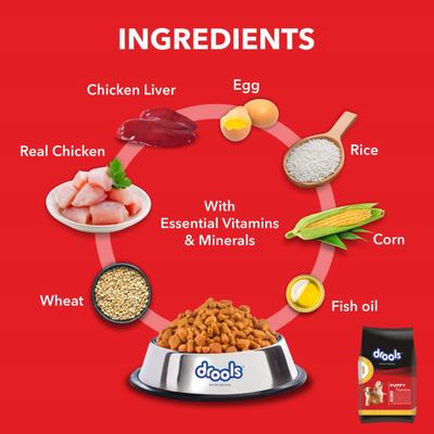 Drools Chicken and Egg Puppy Dog Food 1200 gm - Petfood