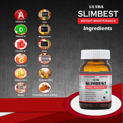 HealthBest Ultra Slimbest Capsule 60's - Multi-Vitamins