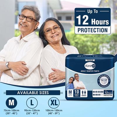 Kare In Premium Adult Diaper Pants (M) (75 - 100 cm) 10's - Adult Diapers & Pads