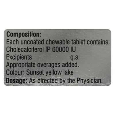 METHYCAL 60k Chewable Tablet 4's - Supplements-Vam