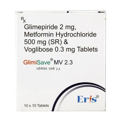 Glimisave MV 2.3 Tablet 10'S - Diabetes-Ant