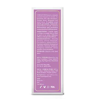 Core & Pure Focus Oil 12 ml - Essential Oils