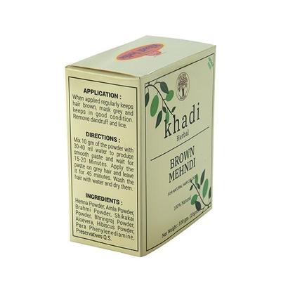 Khadi Shuddha Natural Hair Colour - Brown Mehndi 100 gm - Henna