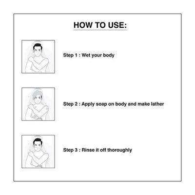 The Man Company Anti-Acne Face & Body Exfoliating Soap Bar - Neem & Tulsi 125 gm - Soaps