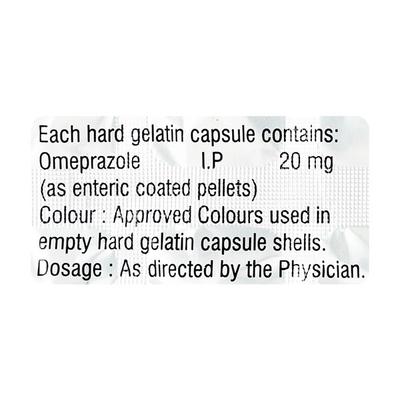 Lozone 20mg Capsule 15'S - Ulcer/Reflux/Flatulence-Aaa