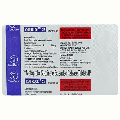 COURLOL 25 Tablet 15's - Hypertension-Bet