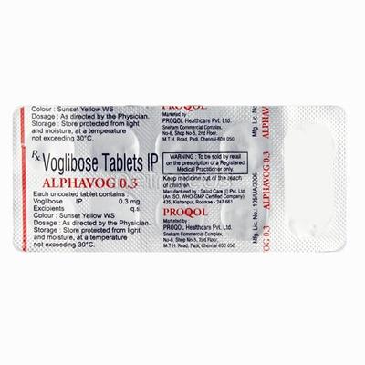 Alphavog 0.3mg Tablet 10'S - Diabetes-Ant