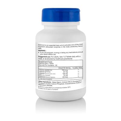 HealthVit Selenium Plus (Vitamins A C E Zinc) Tablet 60's - Multi-Vitamins