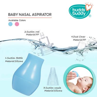 Buddsbuddy Premium Baby Nasal Aspirator - Blue 1's - Baby Safety