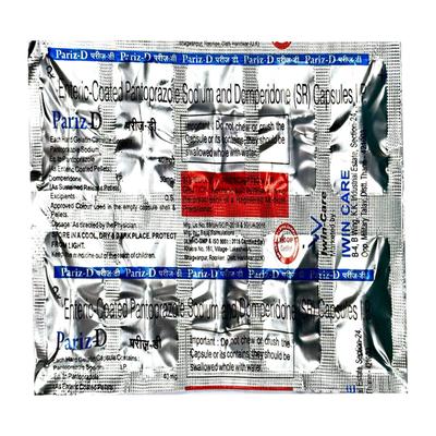 PARIZ D Capsule 10's - Ulcer/Reflux/Flatulence-Aaa
