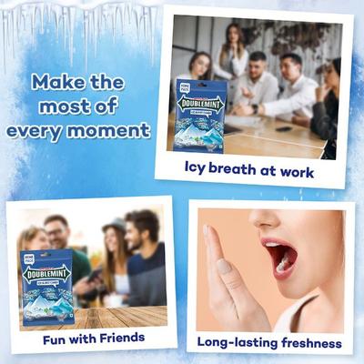 Doublemint Candy -Ice Burst (Home Pack) (Pack of 45 x 2.5gm) - Nutritional Bars