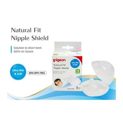Pigeon Natural Fit Silicone Nipple Shield (L) 2's - Breast Pads & Shields