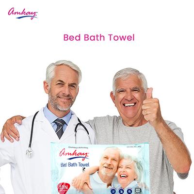 Amkay Bed Bath Towel 10's - Tissues & Wipes