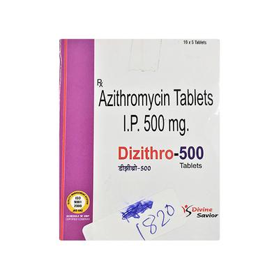 DIZITHRO 500 Tablet 5's - Bacterial Infections-Mac