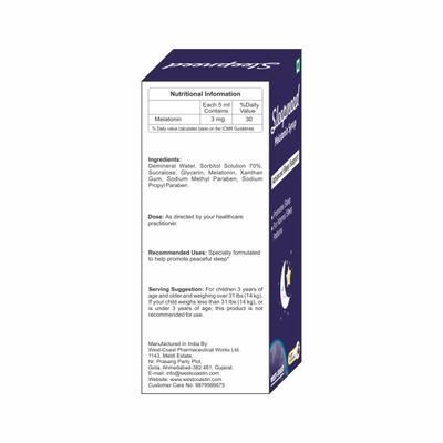 West Coast Sleepneed Melatonin Syrup - Plum 100 ml - Mental Health