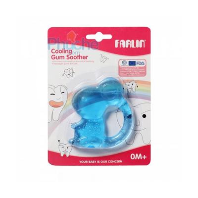 Farlin Rabbit Cooling Gum Soother - Blue 1's - Baby Oral Care