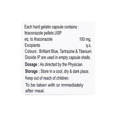 ITRATOSS 100 Capsule 4's - Fungal Infections-Anf