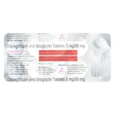 DAPRICA S 5/50 Tablet 10's - Diabetes-Ant