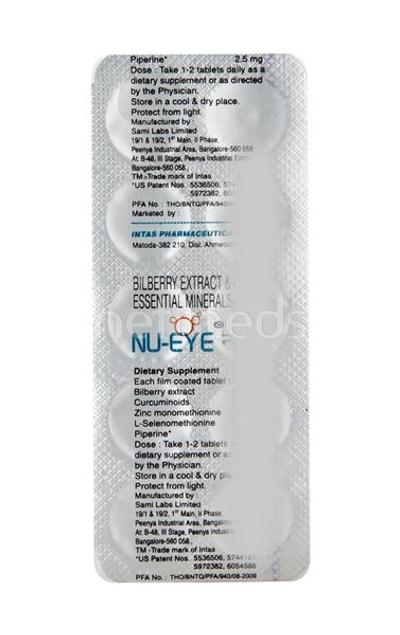 NU Eye Tablet 10'S - Supplements-Sup