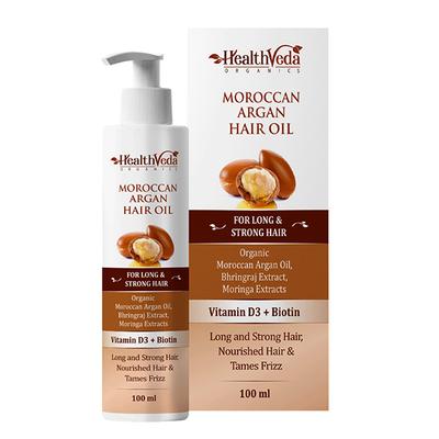 Health Veda Moroccan Argan Hair Oil 100 ml - Hair Oils