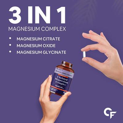 CF Chelated Magnesium Complex Veg Tablet 120's - Calcium And Minerals