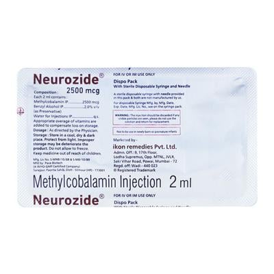NEUROZIDE 2500mcg Injection 2ml - Supplements-Vam
