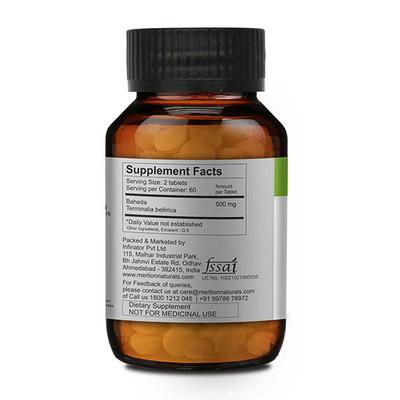 Merlion Naturals Baheda 500 mg Tablet 120's - Pure Herbs