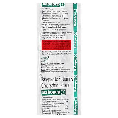 RABOPEP O Tablet 10's - Ulcer/Reflux/Flatulence-Aaa