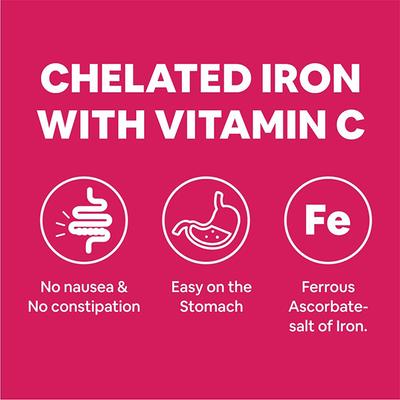 CF Iron + Vitamin C Veg Tablet 100's - Calcium And Minerals