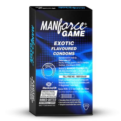 Manforce Game Condoms - Exotic Flavoured 10's - Plain/Flavoured Condoms