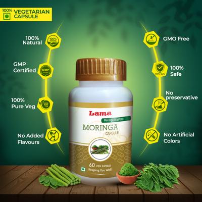 Lama Moringa Capsules 60's - Speciality Medicines
