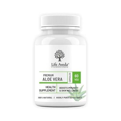 Life Aveda Premium Aloe Vera Veg Capsule 60's - Pure Herbs