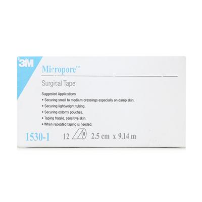3M Micropore Adhesive Surgical Tape - (2.5 cm x 9.14 m) (1530-1) 12's - Tapes & Films