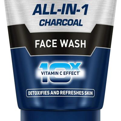 Nivea Men All-in-1 Charcoal 10X Vitamin C Effect Face Wash 100 gm - Face Wash & Cleansers