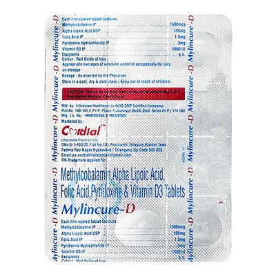 MYLINCURE D Tablet 10's - Supplements-Vam