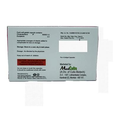 SURELITE D3 Capsule 4's - Supplements-Vit