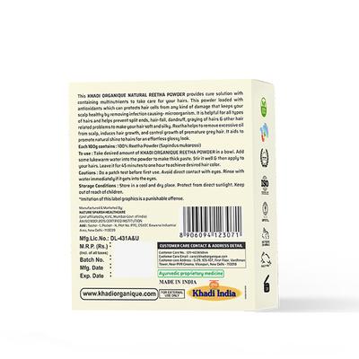 Khadi Organique Khadi Hair Powder - Reetha 100 gm - Talcum Powders