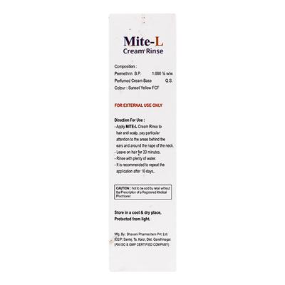 MITE L 1% Cream Rinse 90gm - Scabies-Oth