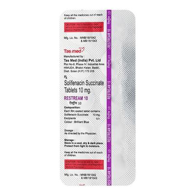 RESTREAM 10mg Tablet 10's - Bladder And Prostate Disorders-Dru