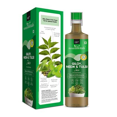 NourishVitals Giloy, Neem & Tulsi Juice 500 ml - Ayurvedic Juices