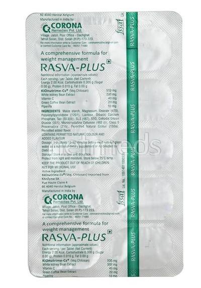 Rasva Plus Tablet 10'S - Supplements-Sup