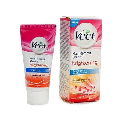VEET BRIGHTENING SENSITIVE SKIN HAIR REMOVAL CREAM 25GM - Shaving & Hair Removal
