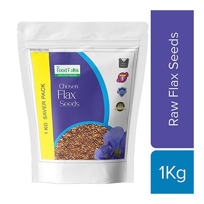 The Food Folks Chosen Raw Flax Seeds 1 kg - Nutritional Bars