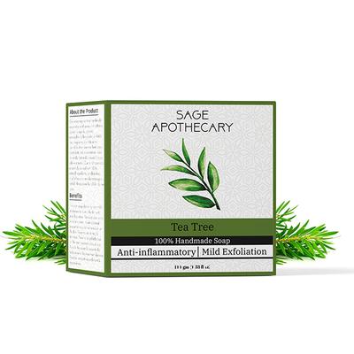 Sage Apothecary Tea Tree Soap 100 gm - Shower Gels & Body Wash